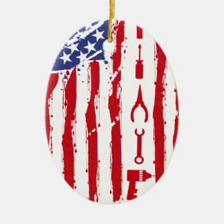 Ornement En Céramique Mécanicien - le commerce d'entretien de voiture de