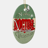 ORNEMENT EN CÉRAMIQUE MÉDECIN CARDIOLOGISTE DE NOËL (Droite)