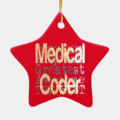 Ornement En Céramique Médicale Coder Extraordinaire (Dos)