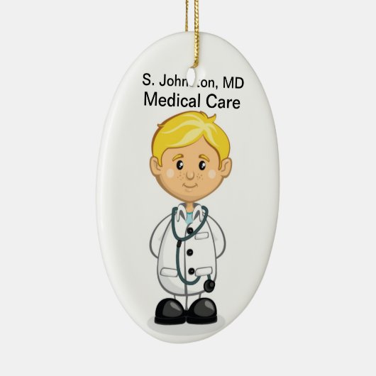 Ornement En Céramique Médicale - Docteur - SRF (Droite)