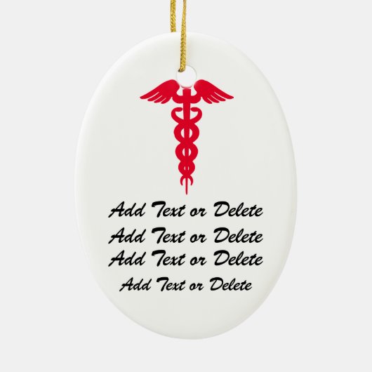 Ornement En Céramique Médicale - Docteur - SRF (Dos)