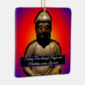 Ornement En Céramique Méditer Bouddha (Droite)
