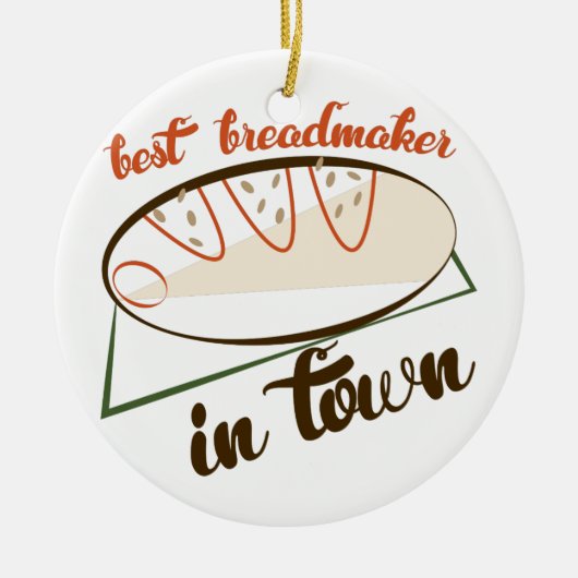 Ornement En Céramique Meilleur Breadmaker (Devant)