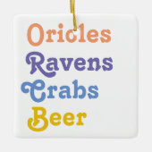 Ornement En Céramique Meilleur de Baltimore (Devant)