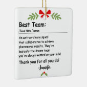 Ornement En Céramique Meilleure définition d'équipe appréciation des emp (Droite)