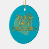 Ornement En Céramique Meilleure mère-mère au monde (Droite)