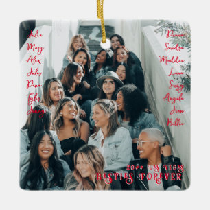 Ornement En Céramique Meilleures Amies Pour Toujours Filles Voyage Nom P