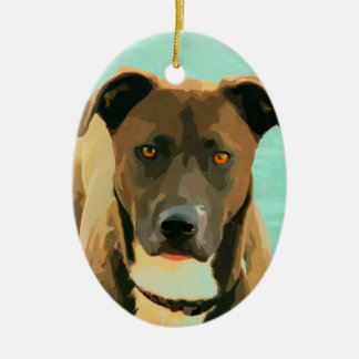 Ornement En Céramique Mélange Pitador Labrabull de Pitbull de