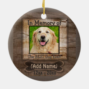 Ornement En Céramique Mémorial aux chiens