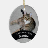 Ornement En Céramique Mémorial des animaux de compagnie Ajouter un nom e (Droite)