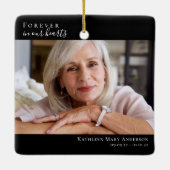 Ornement En Céramique Memorial Keeps | Pour toujours dans nos coeurs (Dos)