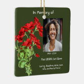 Ornement En Céramique Memorial Keepsake Geranium Flower (Droite)