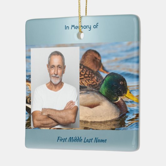 Ornement En Céramique Memorial Keepsake Mallard Ducks Bird (Gauche)