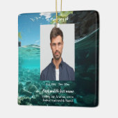 Ornement En Céramique Memorial Keepsake Service Deep Sea Diving Diver (Gauche)