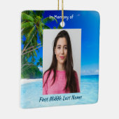 Ornement En Céramique Memorial Keepsake Tropical Beach Exotic (Droite)