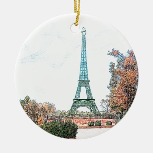 Ornement En Céramique Memorial Park, Paris TN (Devant)