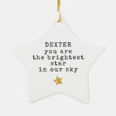 Ornement En Céramique Mémorial pour animaux de compagnie Star le plus br (Dos)