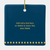 Ornement En Céramique Menorah Hanoukka décorative (Dos)