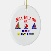 Ornement En Céramique Mer Island-GA. (Droite)