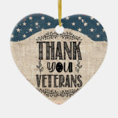 Ornement en céramique Merci (Devant)