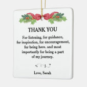 Ornement En Céramique Merci Pour écouter, pour guider (Gauche)