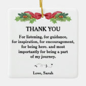 Ornement En Céramique Merci Pour écouter, pour guider (Devant)