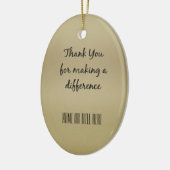 Ornement En Céramique Merci pour faire une différence (Gauche)