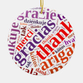 Ornement En Céramique Merci Word cloud (Devant)