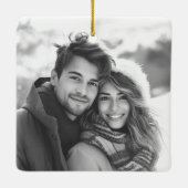 Ornement En Céramique Merry AF cool Père Noël dans lunettes de soleil ét (Dos)