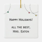 Ornement En Céramique Merry Mesure Chimie Science Erlenmeyer Vacances (Dos)