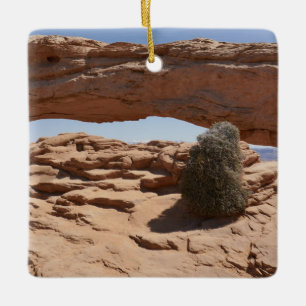 Ornement En Céramique Mesa Arch et Tumbleweed à Canyonlands