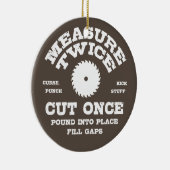 Ornement En Céramique Mesure Deux fois IV (Droite)