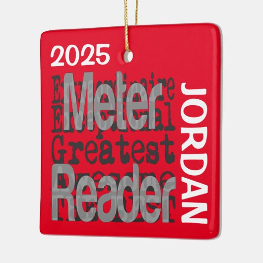 Ornement En Céramique Meter Reader Extraordinaire CUSTOM (Gauche)
