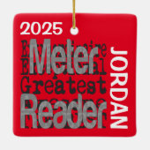 Ornement En Céramique Meter Reader Extraordinaire CUSTOM (Dos)