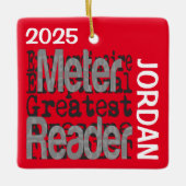 Ornement En Céramique Meter Reader Extraordinaire CUSTOM (Devant)