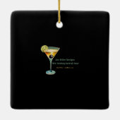 Ornement En Céramique Mi siècle Jazz Age HepCat Chat Noir (Dos)