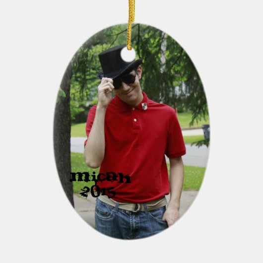 Ornement En Céramique Micah et Isaïe 2015 (Devant)