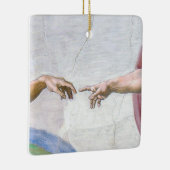 Ornement En Céramique Michelangelo - Création d'Adam Isolé (Droite)