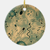Ornement En Céramique Microbes microscopiques (Dos)