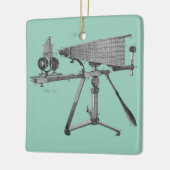 Ornement En Céramique Microscope du XVIIIe siècle Antique Science INSTRU (Gauche)