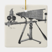 Ornement En Céramique Microscope du XVIIIe siècle Antique Science INSTRU (Dos)