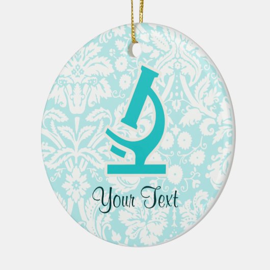 Ornement En Céramique Microscope turquoise ; Mignon (Gauche)