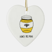 Ornement En Céramique Miel, mienne d'abeille (Droite)