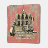 Ornement En Céramique Milwaukee Wisconsin Engine Early K (Gauche)