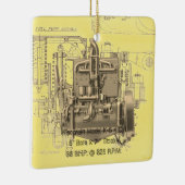 Ornement En Céramique Milwaukee Wisconsin Engine Early K (Droite)