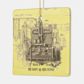 Ornement En Céramique Milwaukee Wisconsin Engine Early K (Gauche)