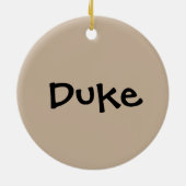 Ornement En Céramique Miniature Pinscher alias Min Pin (Dos)