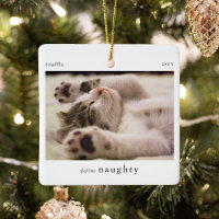 Minimal Définir Naughty Pet Photo Keepsaké