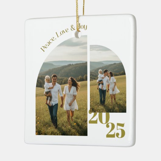 Ornement En Céramique Minimal Double Sided Arch Two Photo (Gauche)