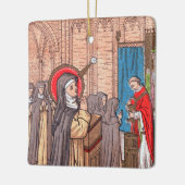 Ornement En Céramique Miracle de Bl. Imelda Lambertini (VVP 010) (Gauche)